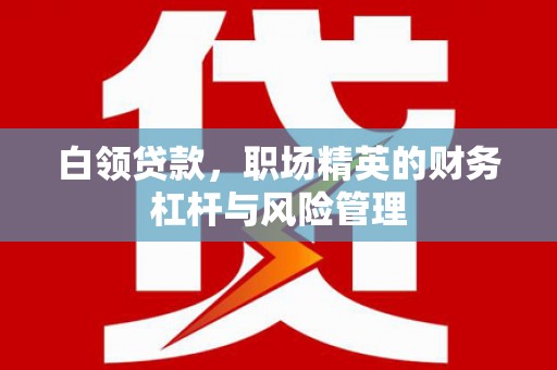 和田白领贷款，职场精英的财务杠杆与风险管理