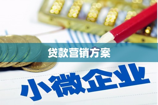 和田贷款营销方案