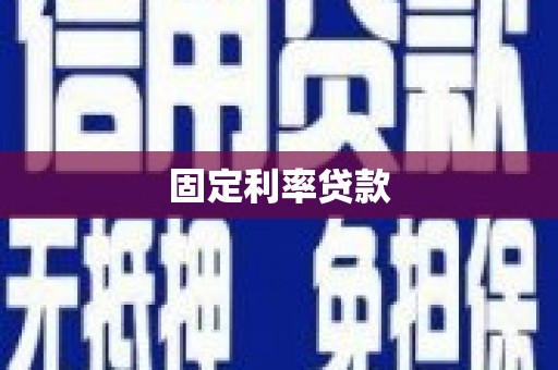 和田固定利率贷款