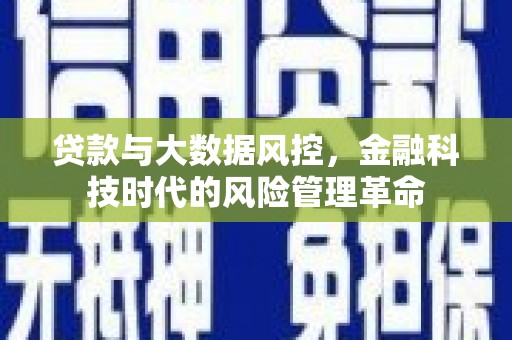 和田贷款与大数据风控，金融科技时代的风险管理革命