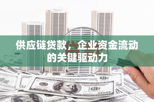 和田供应链贷款，企业资金流动的关键驱动力