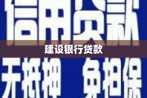 和田建设银行贷款