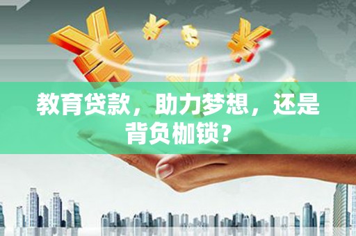 和田教育贷款，助力梦想，还是背负枷锁？