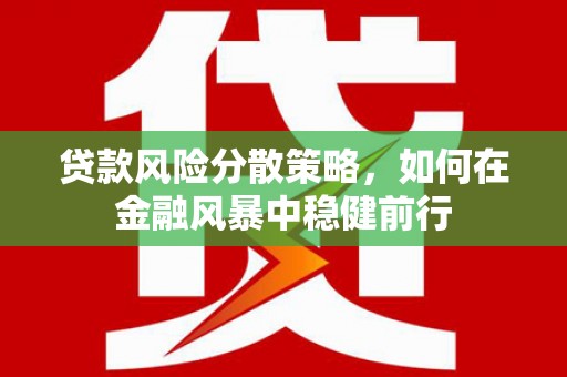 和田贷款风险分散策略，如何在金融风暴中稳健前行