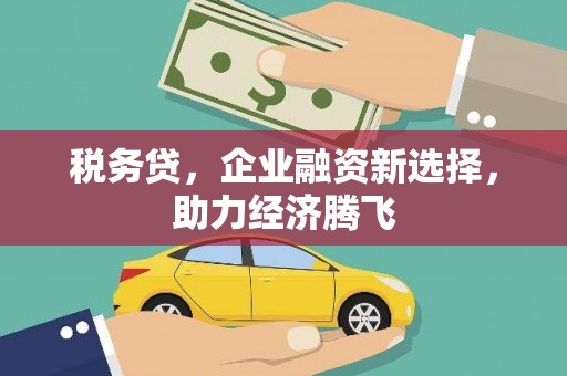 和田税务贷，企业融资新选择，助力经济腾飞