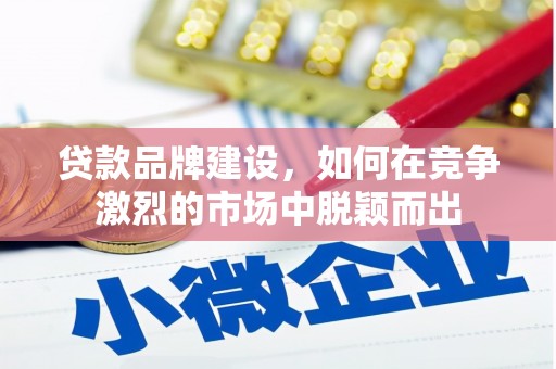 和田贷款品牌建设，如何在竞争激烈的市场中脱颖而出