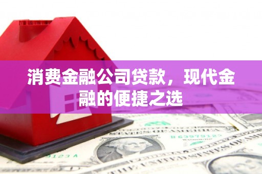 和田消费金融公司贷款，现代金融的便捷之选