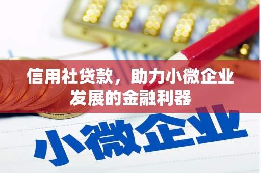 和田信用社贷款，助力小微企业发展的金融利器