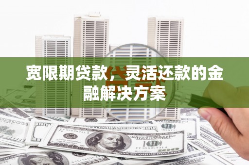 和田宽限期贷款，灵活还款的金融解决方案