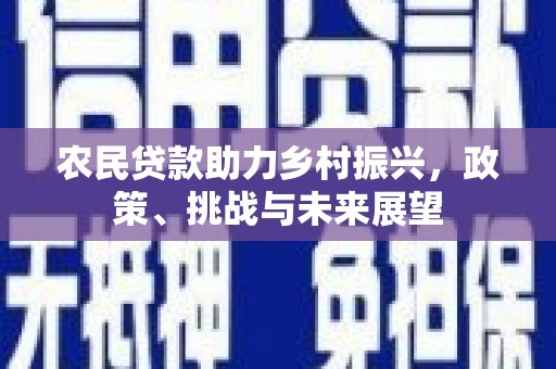 和田农民贷款助力乡村振兴，政策、挑战与未来展望