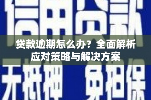 和田贷款逾期怎么办？全面解析应对策略与解决方案