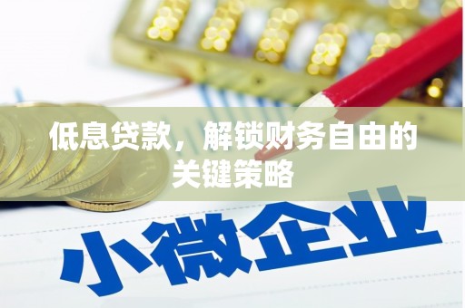 和田低息贷款，解锁财务自由的关键策略