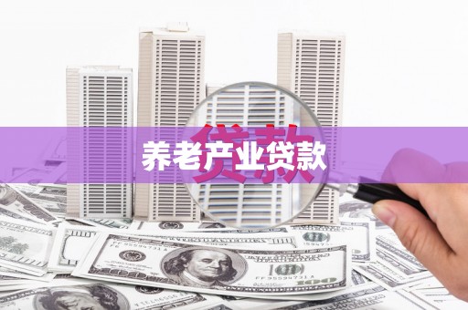 和田养老产业贷款
