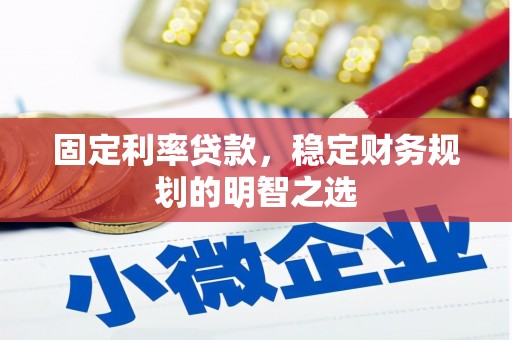 和田固定利率贷款，稳定财务规划的明智之选