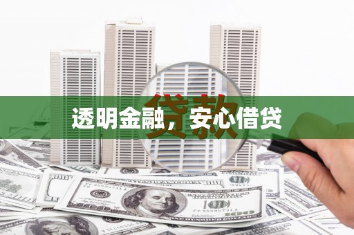 和田透明金融，安心借贷