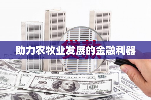 和田助力农牧业发展的金融利器