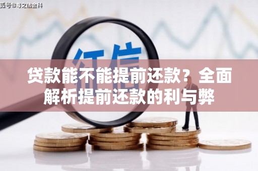 和田贷款能不能提前还款？全面解析提前还款的利与弊